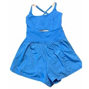 FP Movement Righteous Runsie - Women's Bright Blue Size Small  Free People S